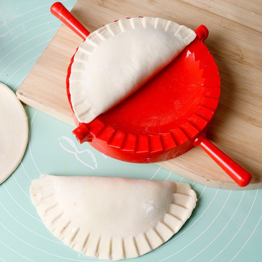 Kitchen Hand Gadgets - キッチンガジェット 手動餃子メーカー 大型プラスチック製餃子クリップ 省力ハンドプレス ラビオリ型 餃子皮