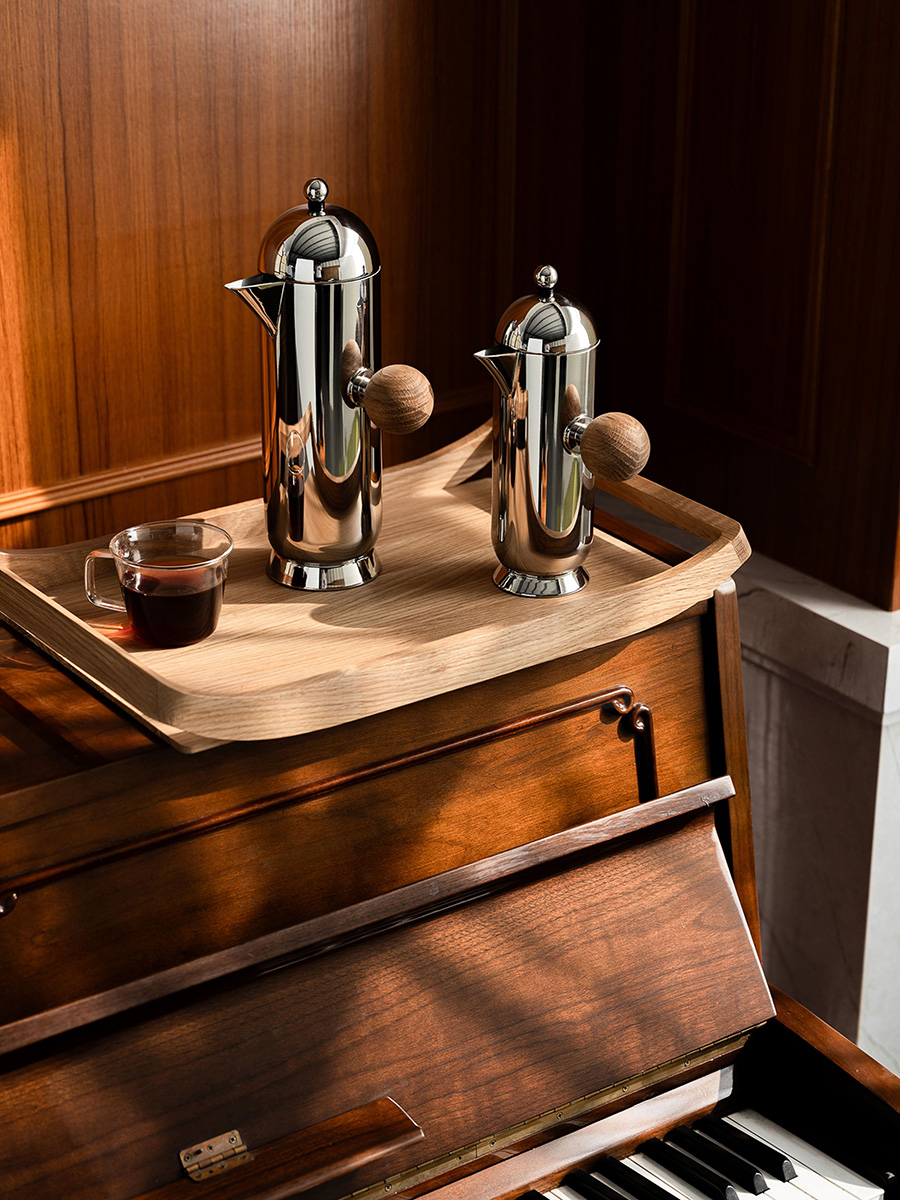 French Press Coffee Maker - ヨーロッパ製ステンレス製フレンチプレスコーヒーメーカー、高級コーヒーポット、コーヒーケトル、耐熱性、耐久性、お手入れ簡単