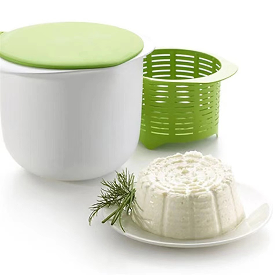 Kitchen Gadgets Recipes - 電子レンジ用シリコンチーズメーカー DIYフレッシュチーズマシン チーズホエイドレインフィルターバケット レシピ付き キッチンガジェット