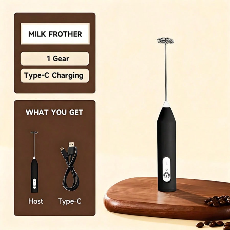 Kitchen Gadgets Electric - 1パック入りハンドヘルド電動ミキサー、卵ビーター、ミルク泡立て器、コーヒー、ラテ、カプチーノ泡立て器、抹茶ブレンダー、キッチンガジェット