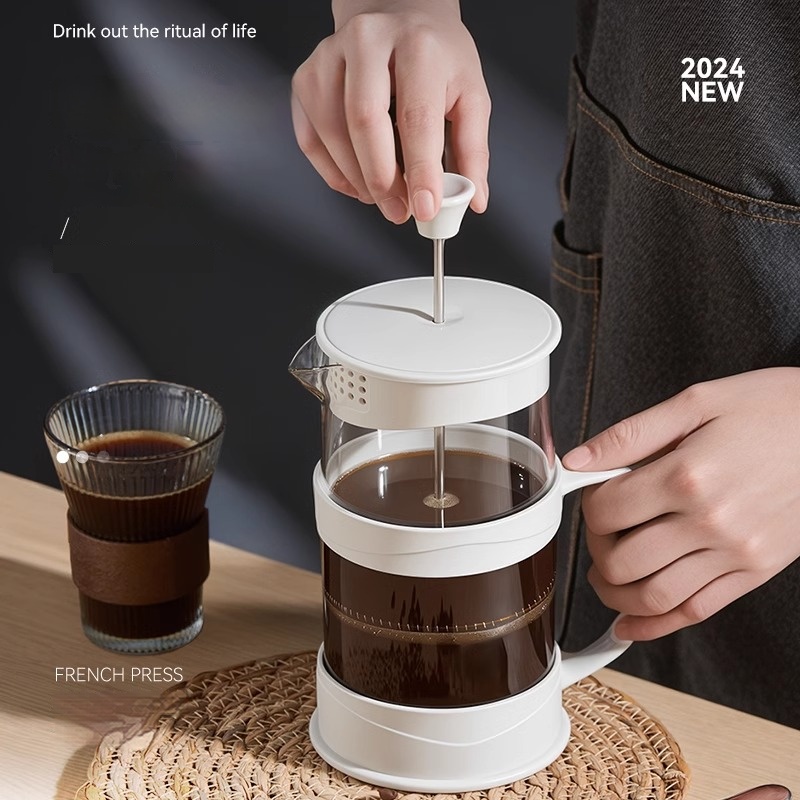 French Press Coffee Maker - 家庭用,紅茶,コーヒー用の電気多機能フィルター