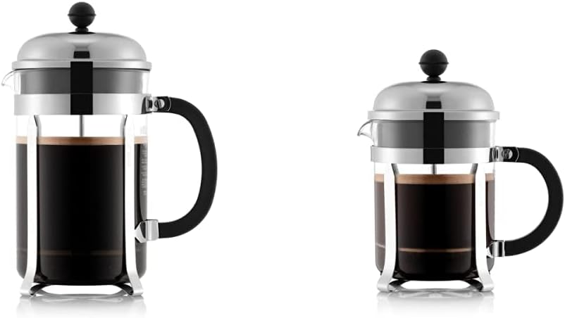 French Press Coffee Maker - シャンボール フレンチプレス コーヒーメーカー、51オンス、1.5リットル、クローム & シャンボール フレンチプレス