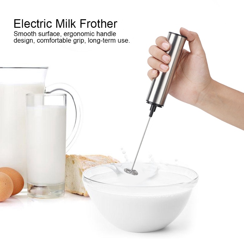 Kitchen Gadgets Electric - ハンドヘルド電動ミルクフォーマー 充電式 ステンレス製 ブレンダー ミキサー USBポート