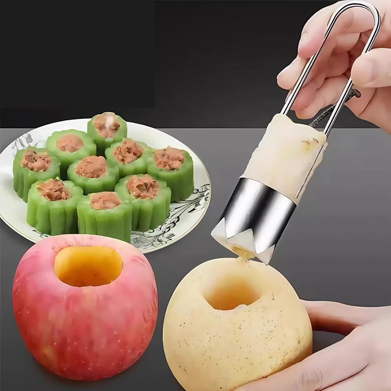 ステンレス鋼フルーツコアリムーバーアップル梨ピーマンピッター - Kitchen Gadgets Kitchen のレビューと価格