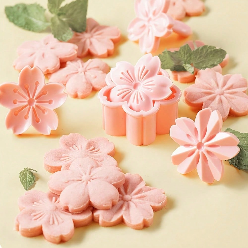 Cherry blosscookieベーキングセット、花の形 - Kitchen Hand Gadgets のレビューと価格