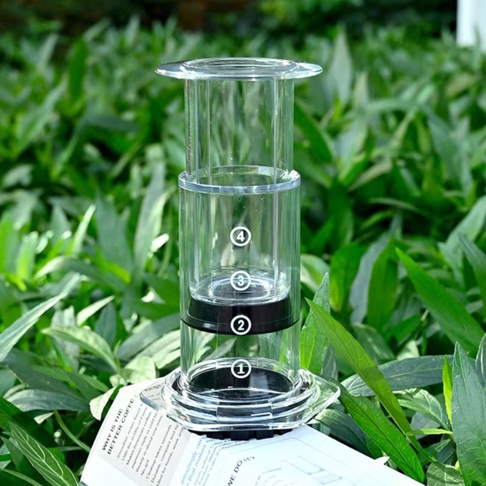 シェアポットポータブルコーヒーケトル透明フレンチスタイルプレ - French Press Coffee Maker のレビューと価格