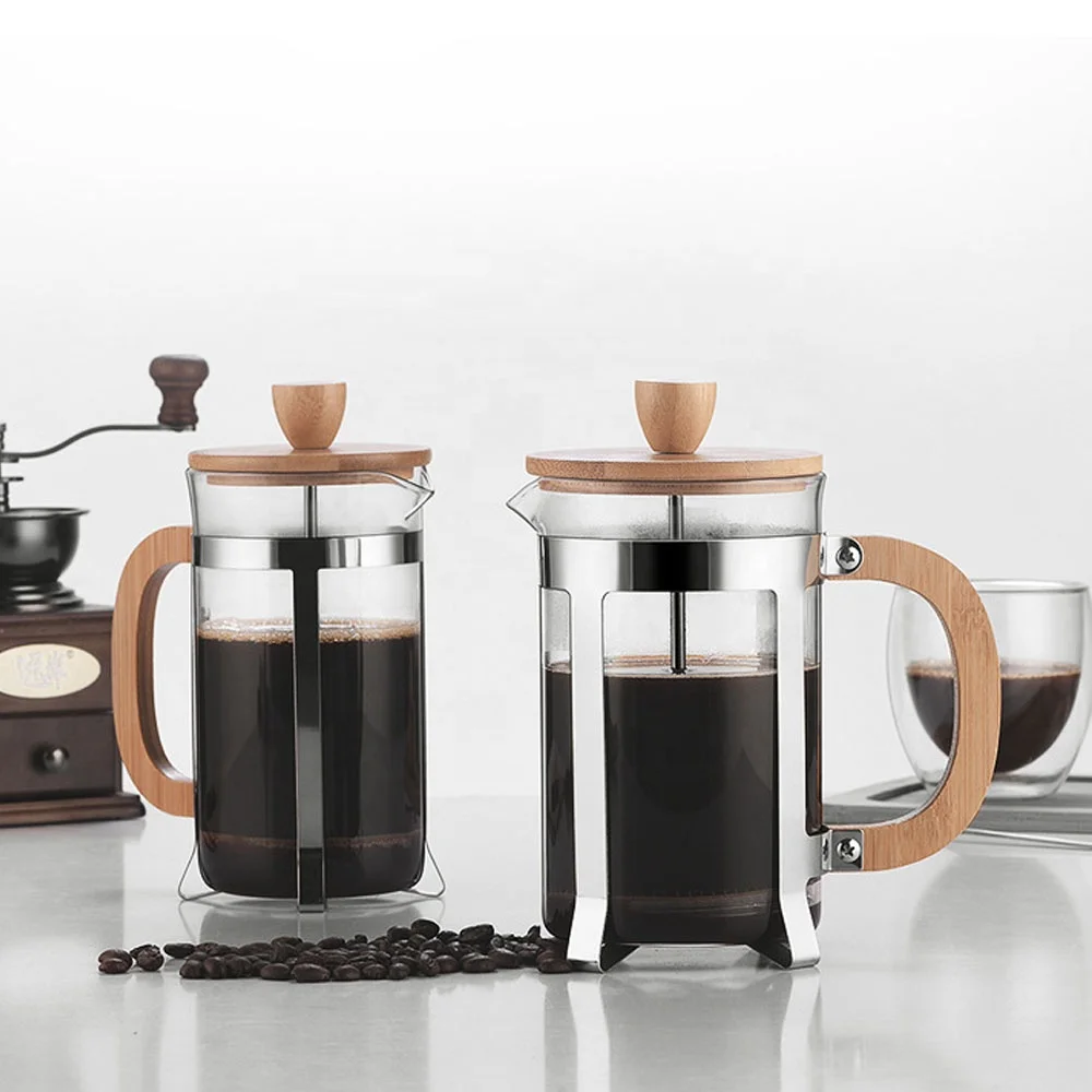 350/600mlステンレス製プレス式ポット 食品グレード  - French Press Coffee Maker のレビューと価格