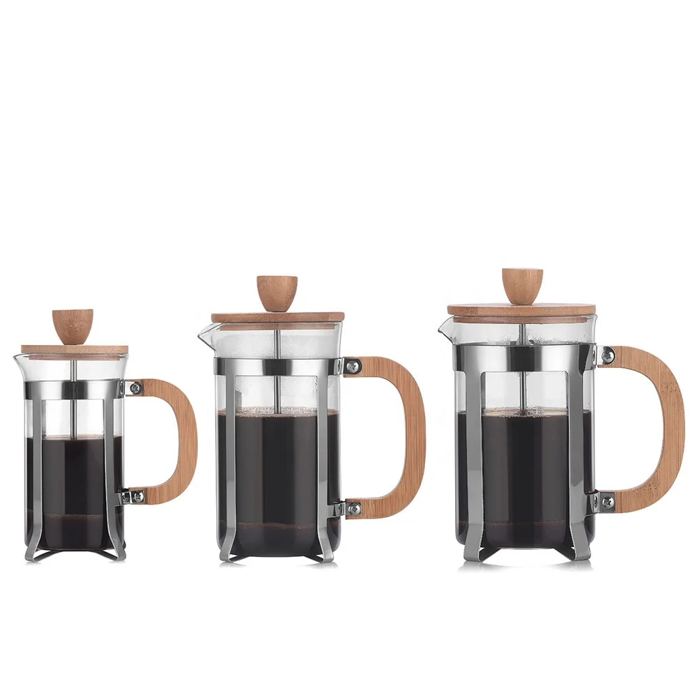 350/600mlステンレス製プレス式ポット 食品グレード  - French Press Coffee Maker のレビューと価格