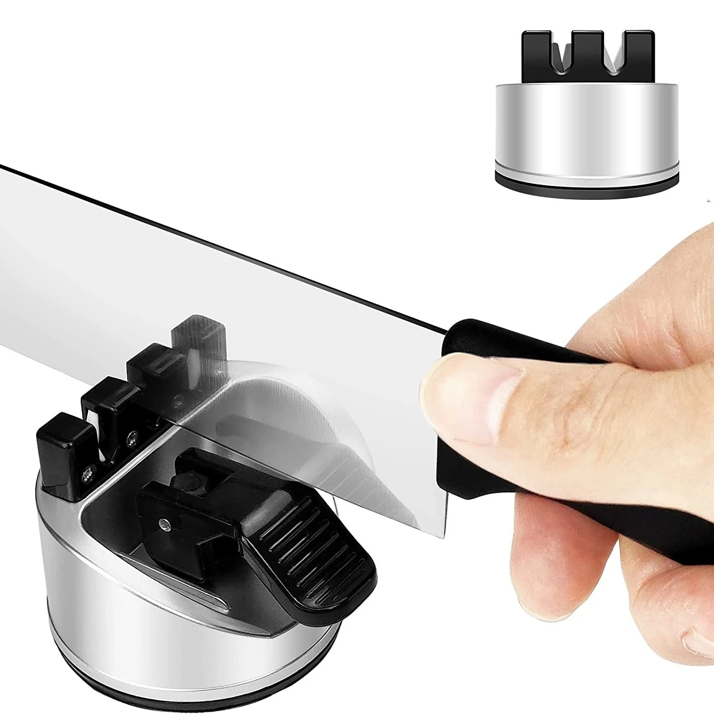 2025年新型ハンズフリー包丁研ぎ器、吸盤付きポケットナイフ - Kitchen Hand Gadgets のレビューと価格