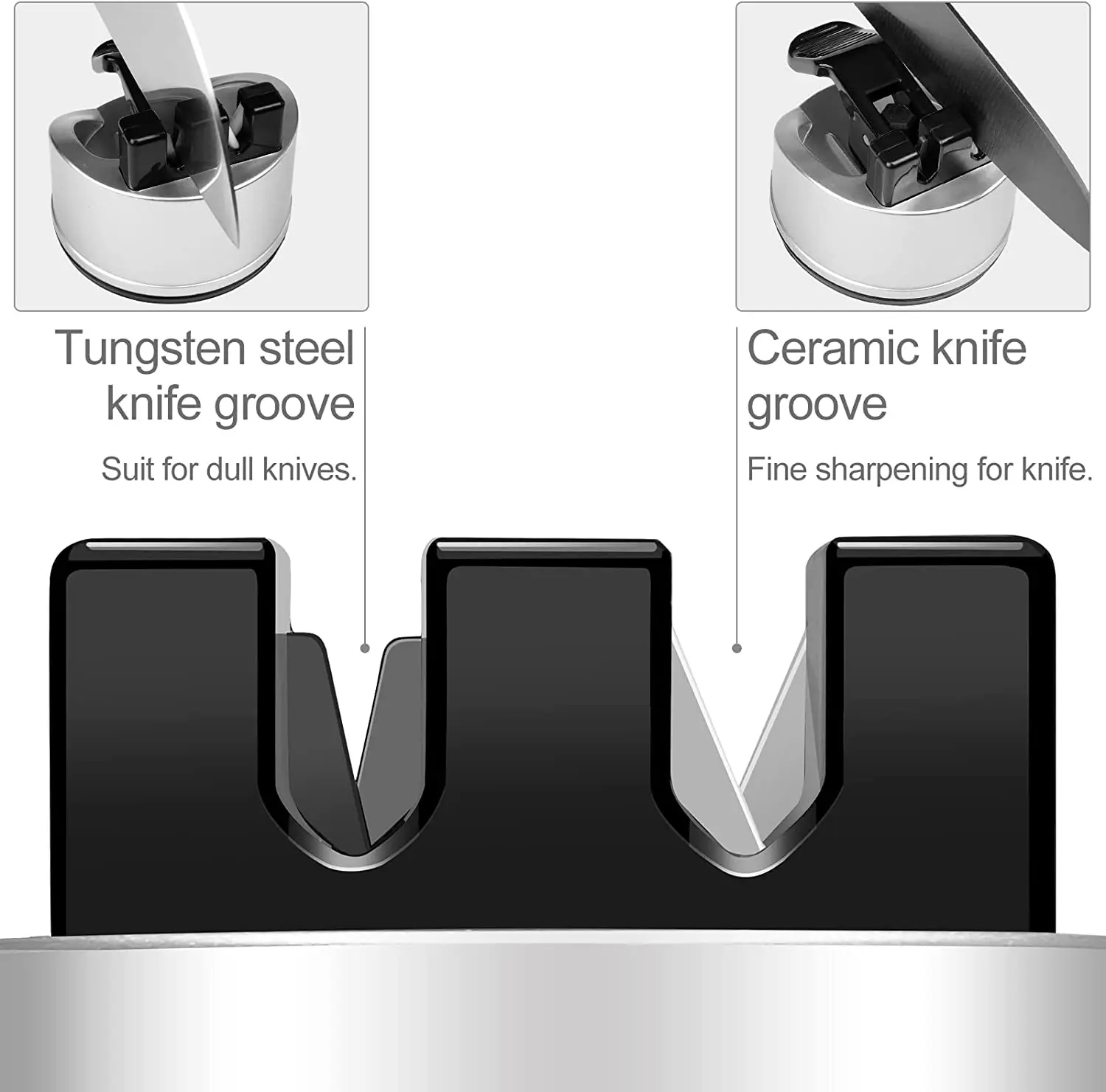 2025年新型ハンズフリー包丁研ぎ器、吸盤付きポケットナイフ - Kitchen Hand Gadgets のレビューと価格