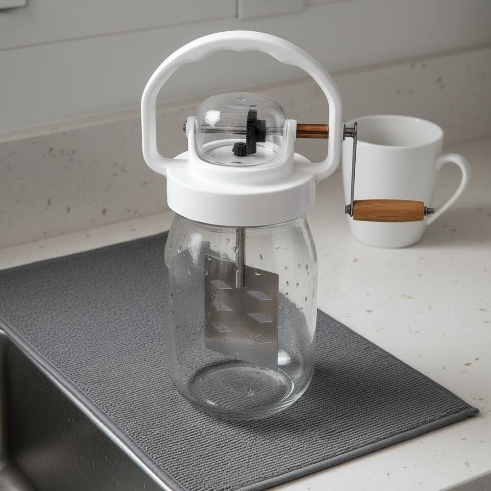 手動バターチャーン 簡単洗浄 ハンドクランクバタージェネレー - Kitchen Hand Gadgets のレビューと価格