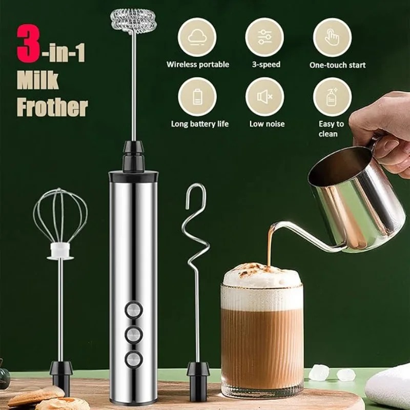 マグパイ3in1ハンドヘルド電動ミルク泡立て器ドリンクミキサ - Kitchen Gadgets Electric のレビューと価格