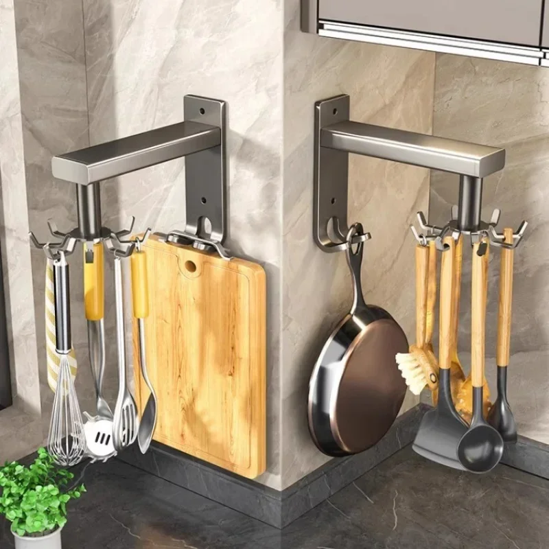 ユニバーサルキッチンフック多目的 360 度回転可能なラック - Kitchen Gadgets Storage Ideas のレビューと価格