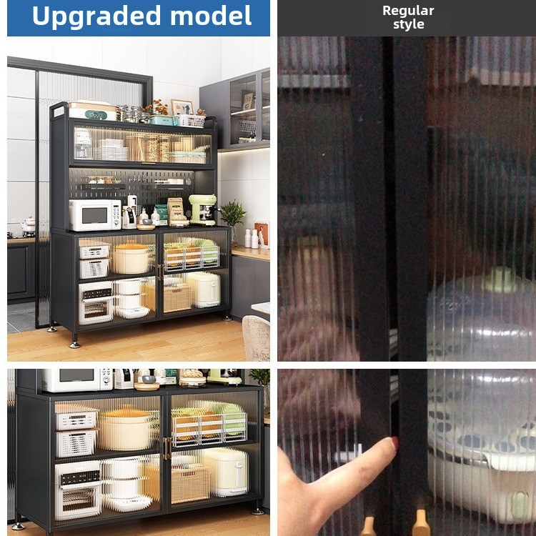 多層金属キッチン収納ラック床置きオーガナイザーキャビネット電 - Kitchen Gadgets Storage Ideas のレビューと価格