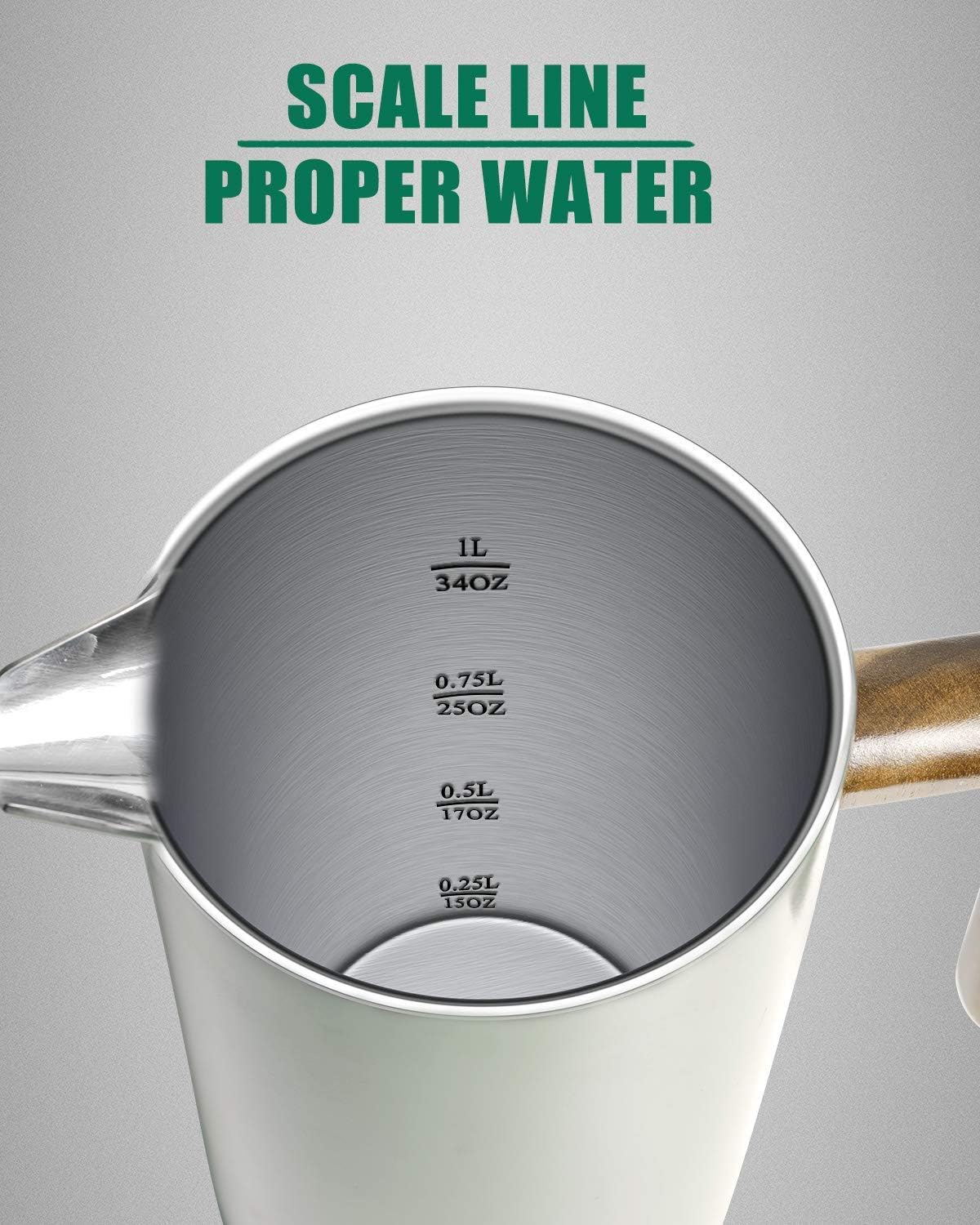 POLIVIAR 34オンス フレンチプレス コーヒーメーカ - French Press Coffee Maker のレビューと価格