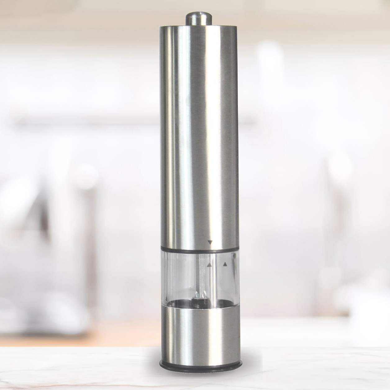 A56T-ステンレス製電動ソルト＆ペッパーミル 自動ハーブス - Kitchen Gadgets Electric のレビューと価格
