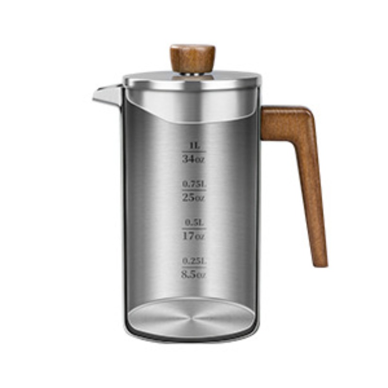 JUSTINLAU 1000ml ステンレス鋼フレンチプレス - French Press Coffee Maker のレビューと価格