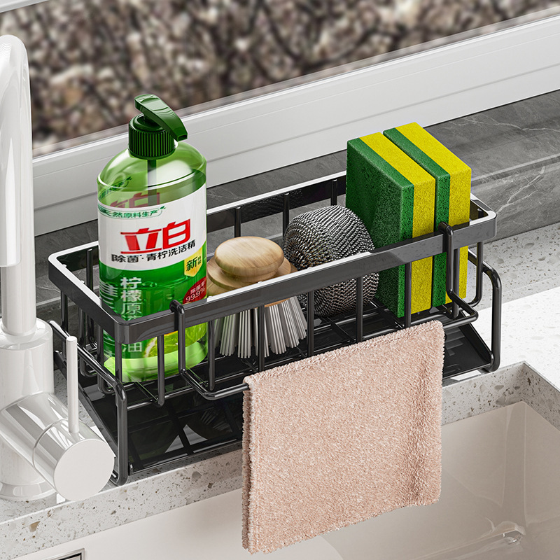 コンパクトなタップマウント式スパイス棚 – 水切りラック付き - Kitchen Gadgets Storage Ideas のレビューと価格