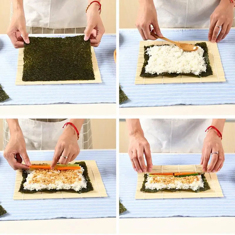 DIY 竹寿司メーカーローリングマット寿司ツールライスローラ - Kitchen Hand Gadgets のレビューと価格