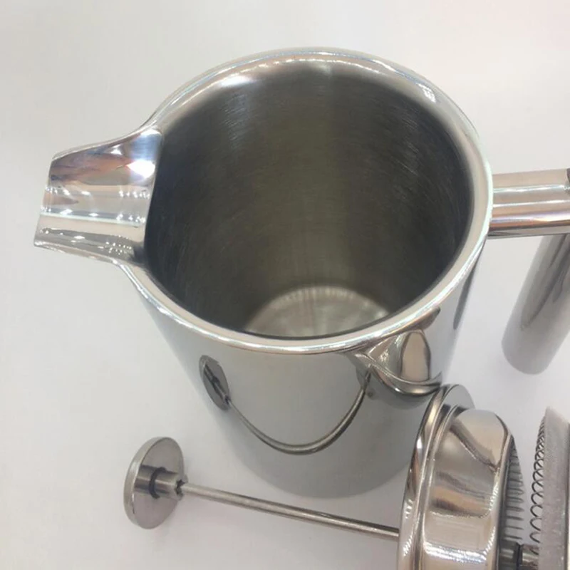 二重壁断熱コーヒーポットフィルター耐熱フレンチプレスコーヒー - French Press Coffee Maker のレビューと価格