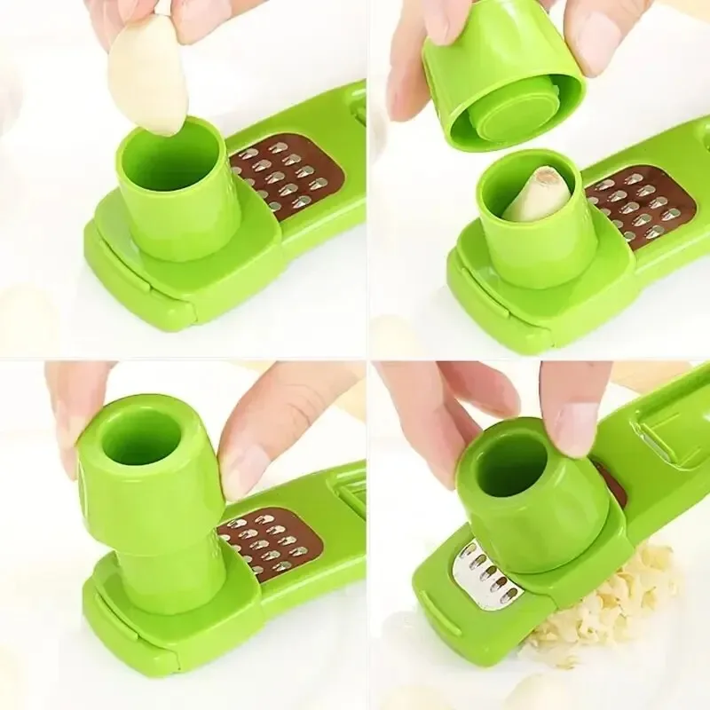 手動式ニンニクチョッパー、手動ニンニク刻み器、ニンニクグライ - Kitchen Hand Gadgets のレビューと価格
