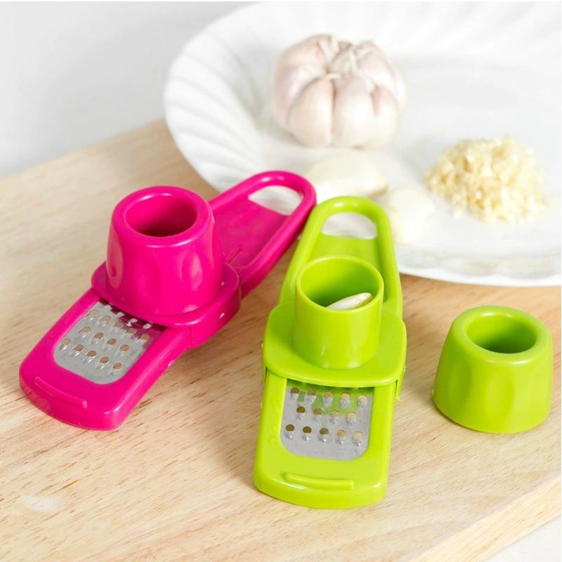 手動式ニンニクチョッパー、手動ニンニク刻み器、ニンニクグライ - Kitchen Hand Gadgets のレビューと価格