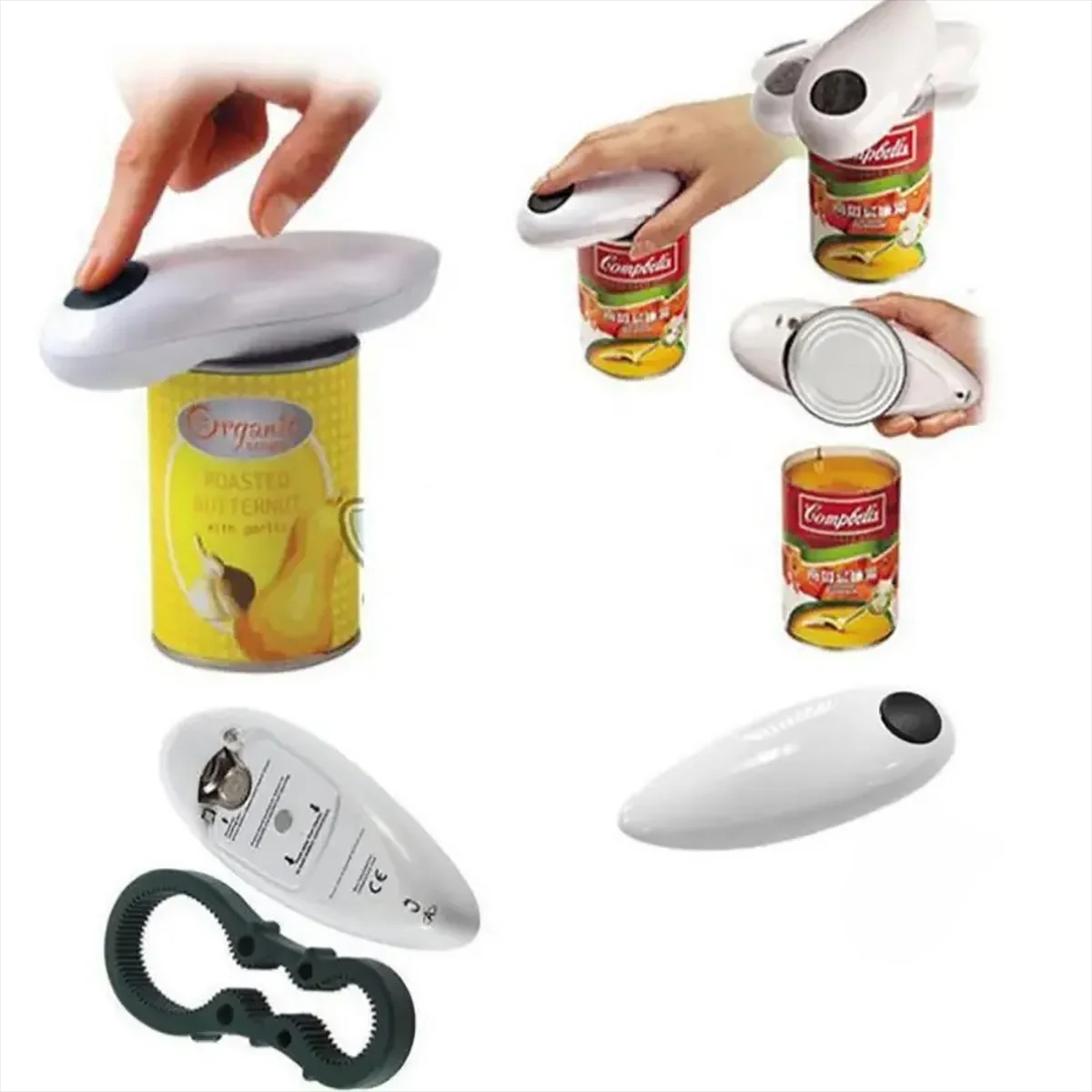 電動自動ジャーオープナー 高出力缶切り機 鋭利なエッジなし  - Kitchen Gadgets Electric のレビューと価格