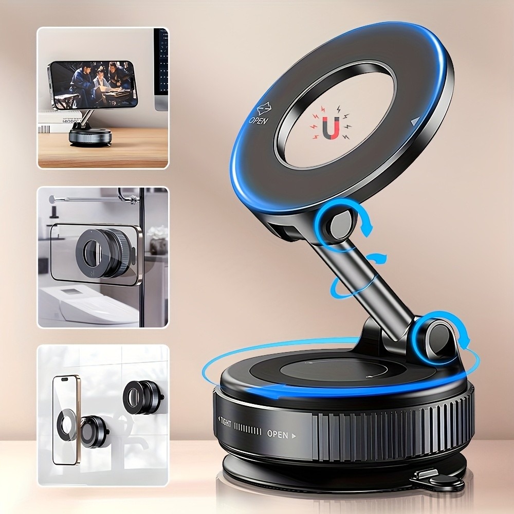吸盤式磁気携帯電話ホルダー 真空吸着式携帯電話スタンドブラケ - Kitchen Gadgets Recipes のレビューと価格
